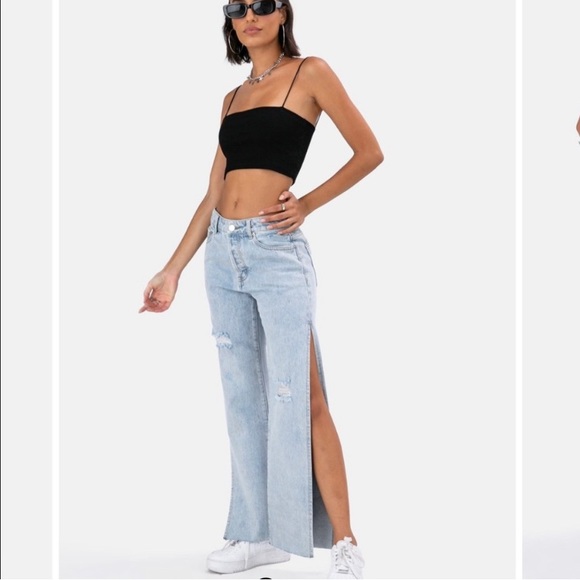 Adika Split side hem denim - Picture 7 of 9